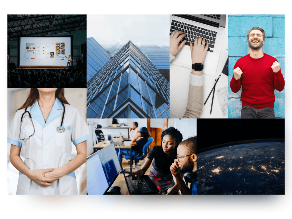 Mood board of a work result