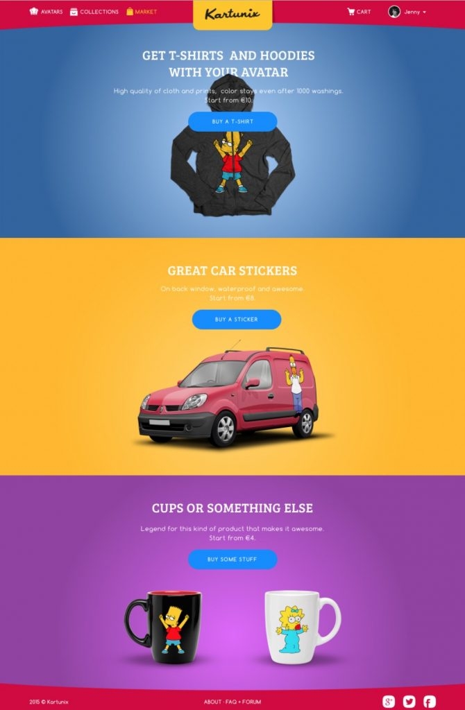 Applying avatar on different stuff