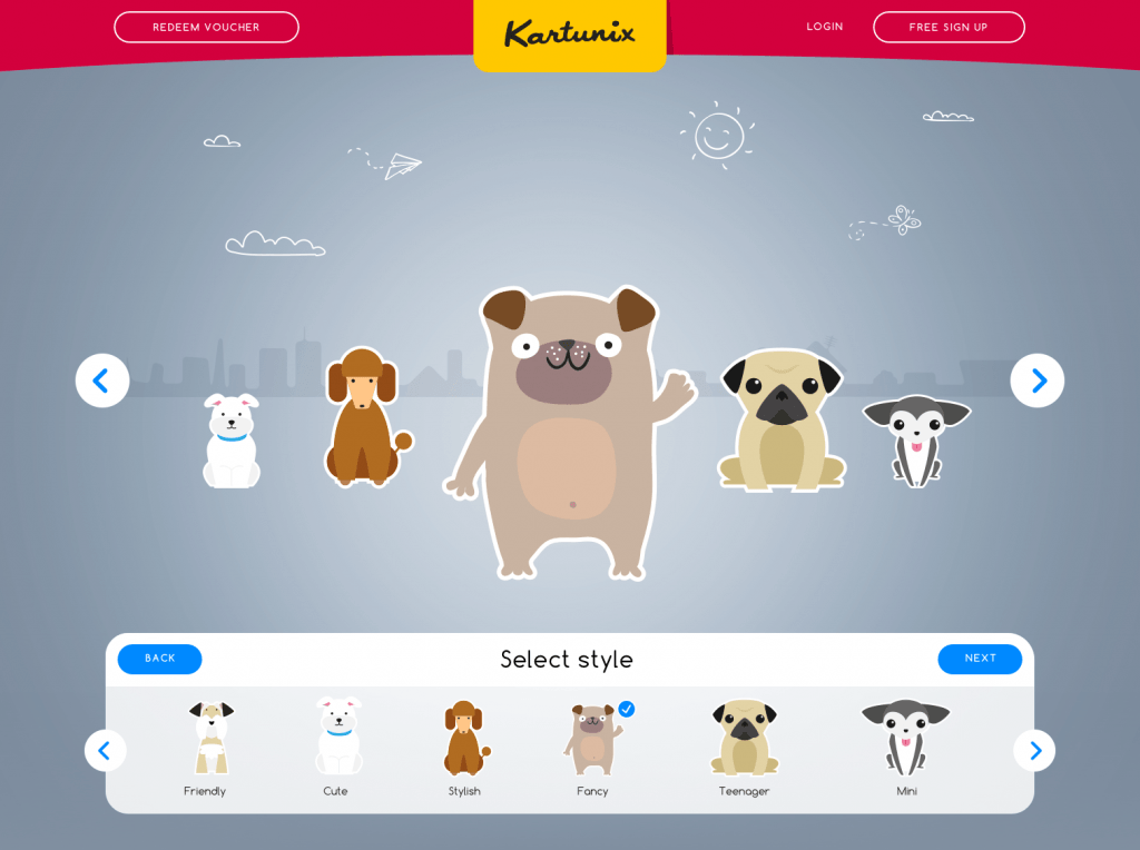 Avatar style selection