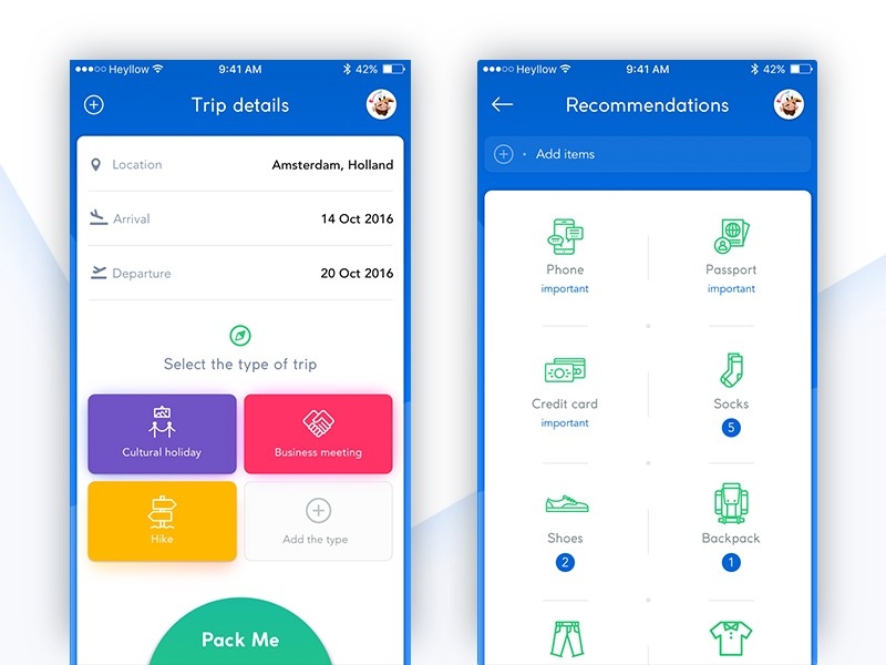 Concept of self-tuning packing app