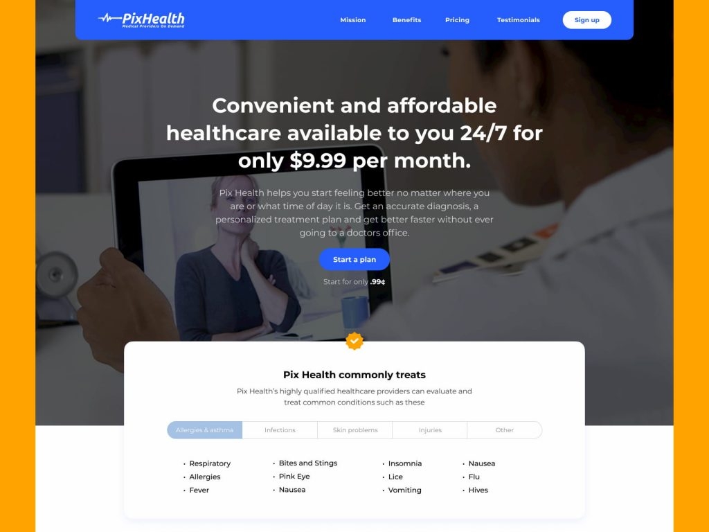 PixHealth website