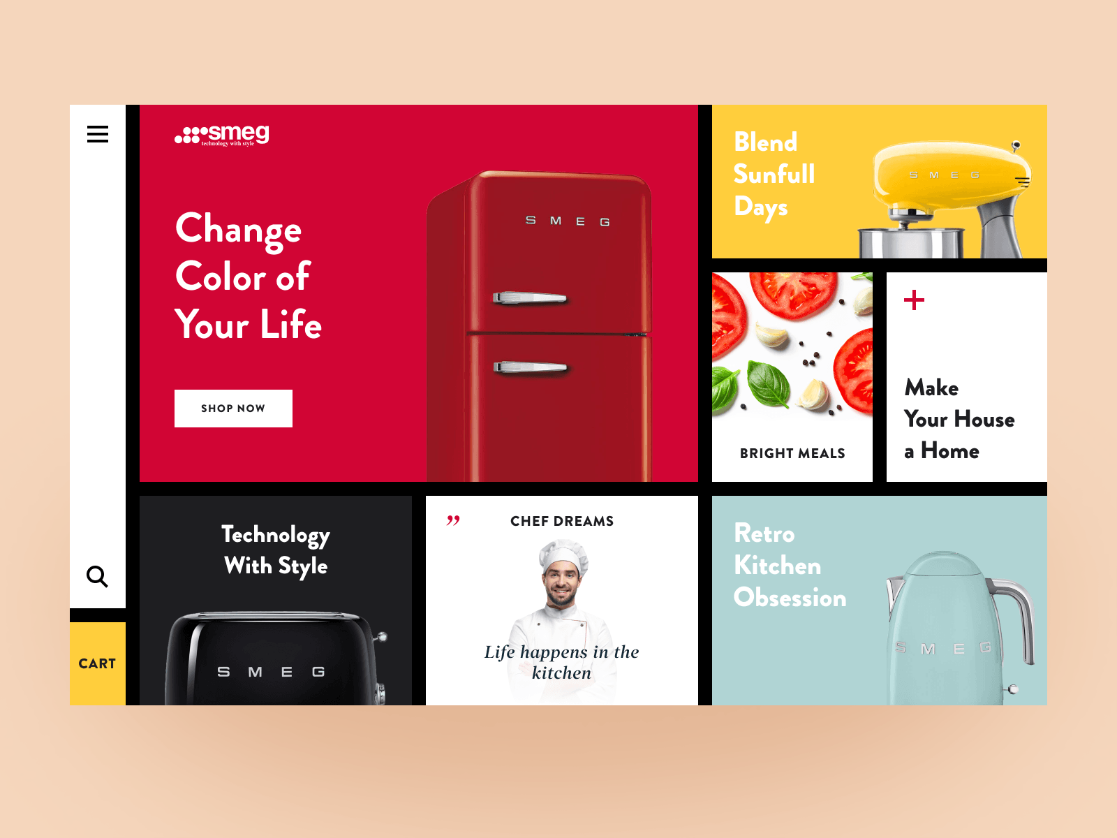 SMEG Dribbble concept