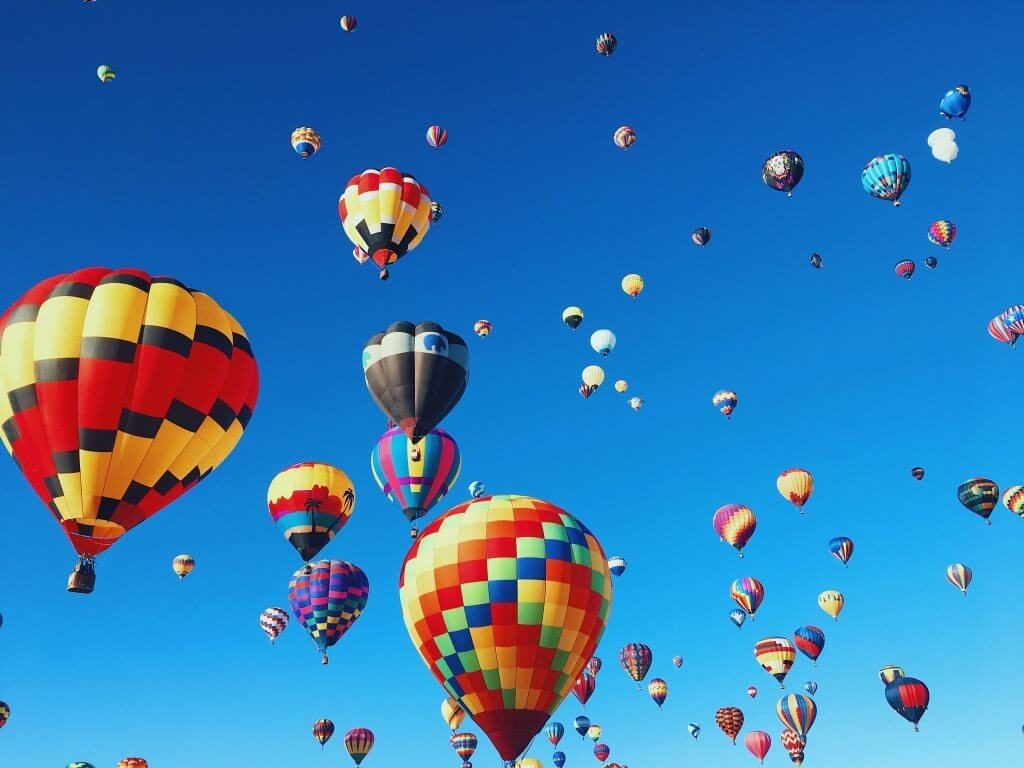 Hot air balloons